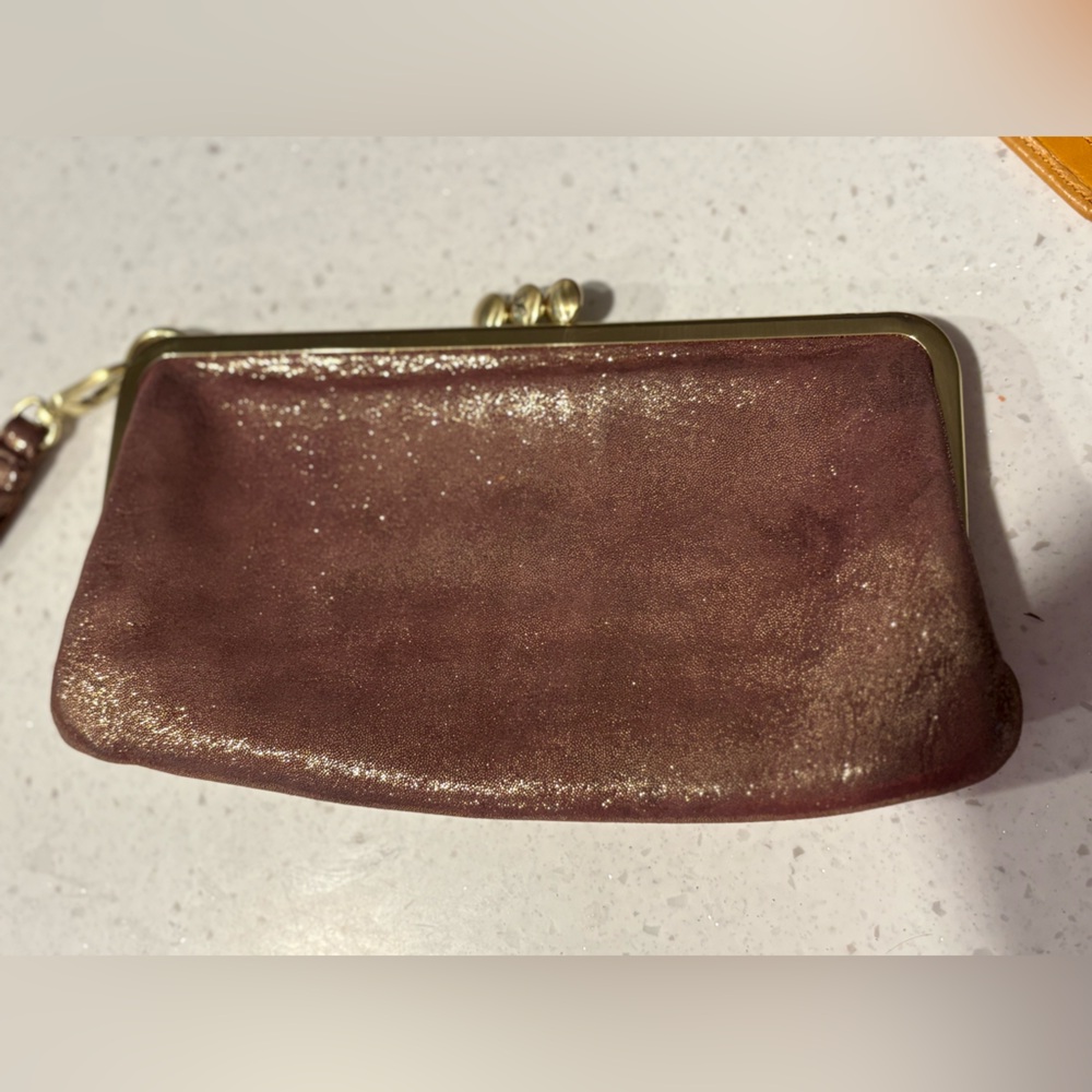 Elegant Brown Leather Clutch